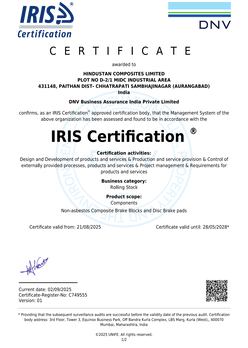 IRIS Certification
